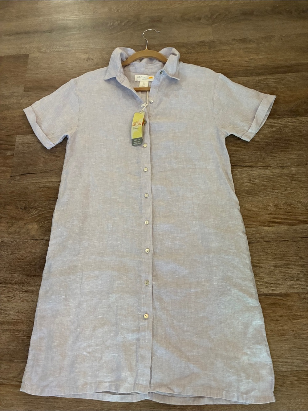 NWT C&C California linen dress